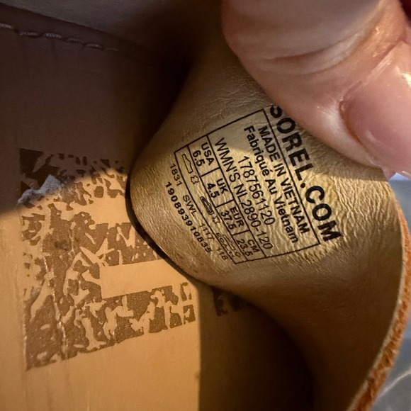 Sorel Ella Sandal Rose Gold Metallic Elastic Strap Flat Sandals Womens - Picture 8 of 8